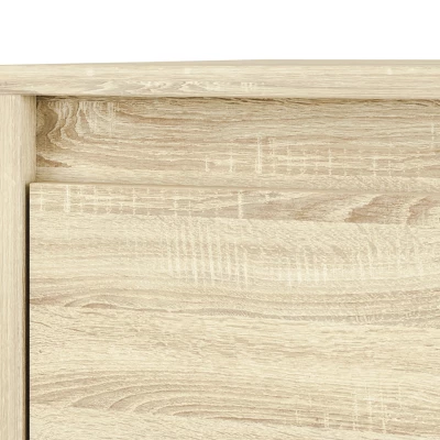 Zweitüriger Kleiderschrank GVENDA – Breite 80 cm, helle Sonoma-Eiche