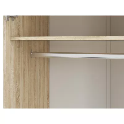 Zweitüriger Kleiderschrank GVENDA – Breite 80 cm, helle Sonoma-Eiche