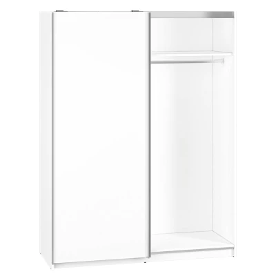 Kleiderschrank mit Schiebetüren EMILA – Breite 151 cm, weiß