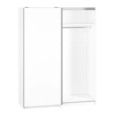 Kleiderschrank mit Schiebetüren EMILA – Breite 151 cm, weiß