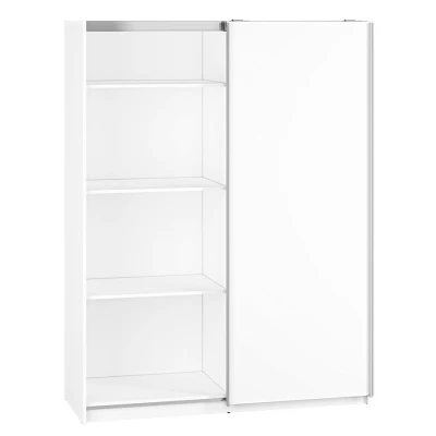 Kleiderschrank mit Schiebetüren EMILA – Breite 151 cm, weiß