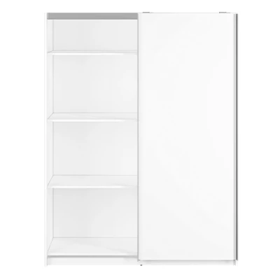 Kleiderschrank mit Schiebetüren EMILA – Breite 151 cm, weiß