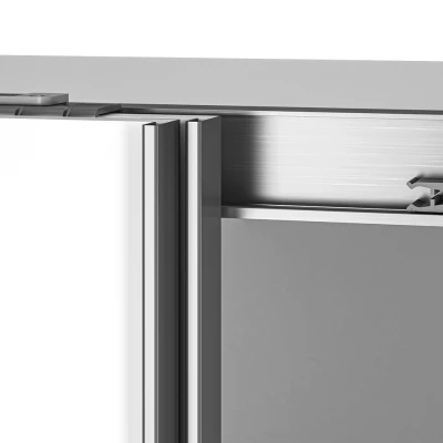 Kleiderschrank mit Schiebetüren EMILA – Breite 151 cm, weiß