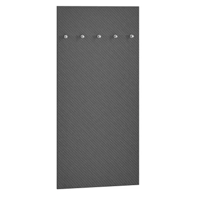 Breite Wandgarderobe INGO – grau