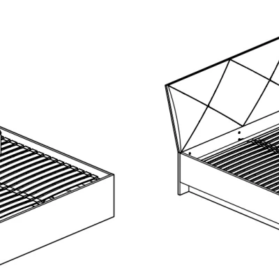 Doppelbett BRIANA 140x200 – weiß