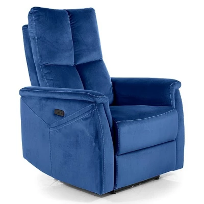 Verstellbarer Massagesessel JEAN – blau