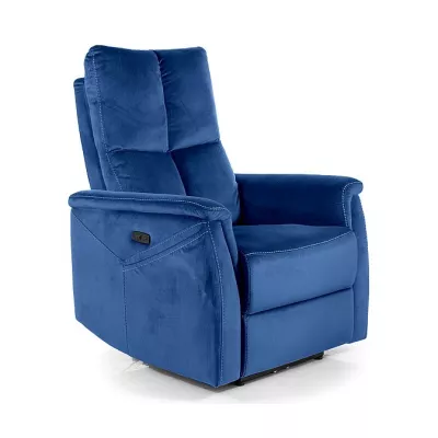 Verstellbarer Massagesessel JEAN – blau