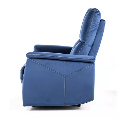 Verstellbarer Massagesessel JEAN – blau