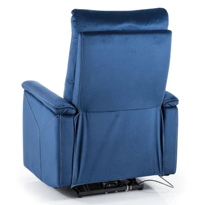 Verstellbarer Massagesessel JEAN – blau