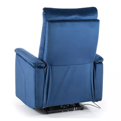 Verstellbarer Massagesessel JEAN – blau