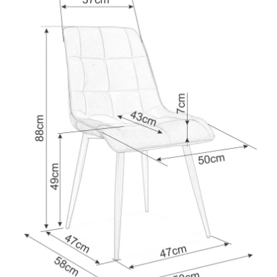 Esszimmerstuhl LYA 400 – beige / Eiche