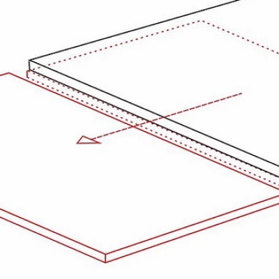 Ausziehbarer Esstisch VIDOR 3 – 160x90, Schwarz / Schwarz matt