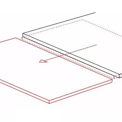 Ausziehbarer Esstisch VIDOR 3 – 160x90, Schwarz / Schwarz matt