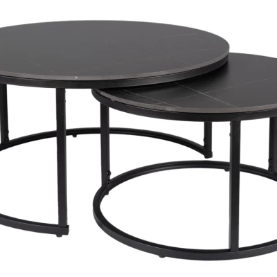 Couchtisch-Set EVODIA 4 – Schwarz matt