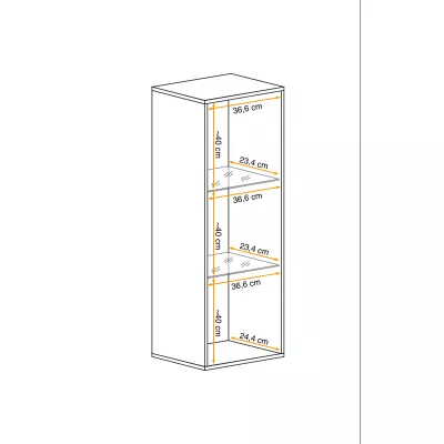 Glasvitrine FREYA – weiß