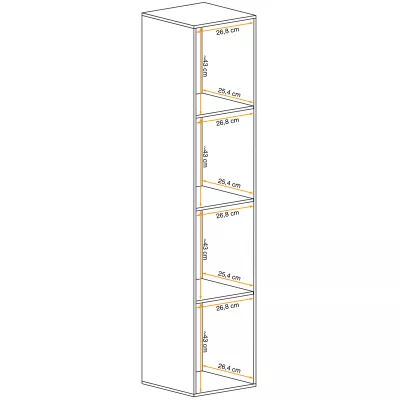 Hoher Schrank RIONATA – Eiche Wotan