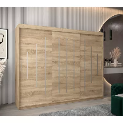 Kleiderschrank ESTER – Breite 250 cm, Eiche sonoma