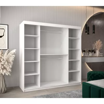 Spiegel-Kleiderschrank ADELA – 200 cm, weiß