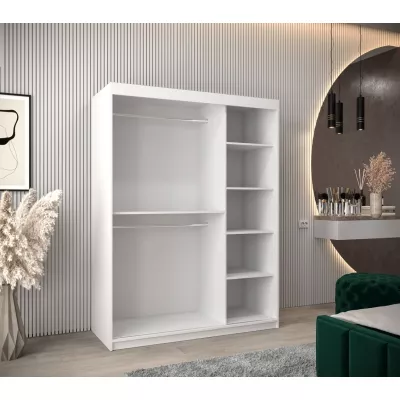 Schrank mit Spiegeln VIVIEN – Breite 150 cm, Weiß