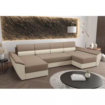 U-förmige Couchgarnitur OPHELIA – Beige/Beige