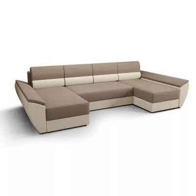 U-förmige Couchgarnitur OPHELIA – Beige/Beige