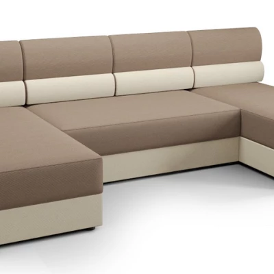 Couchgarnitur in U-Form OPHELIA – Beige/Beige