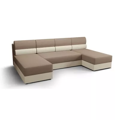 Couchgarnitur in U-Form OPHELIA – Beige/Beige