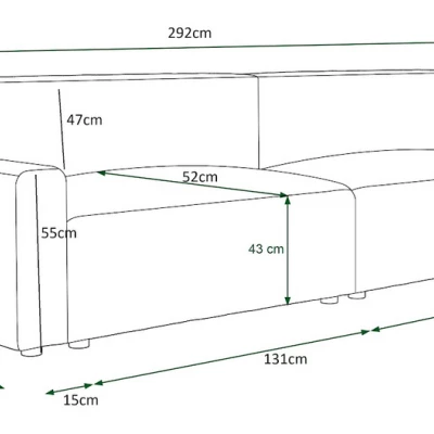 Schlafsofa RADANA – Weiß