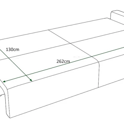 Schlafsofa RADANA – Weiß