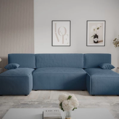 Couchgarnitur in U-Form RADANA – Blau