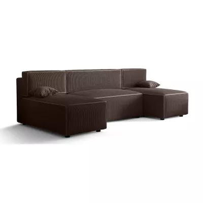 Couchgarnitur in U-Form RADANA – Braun