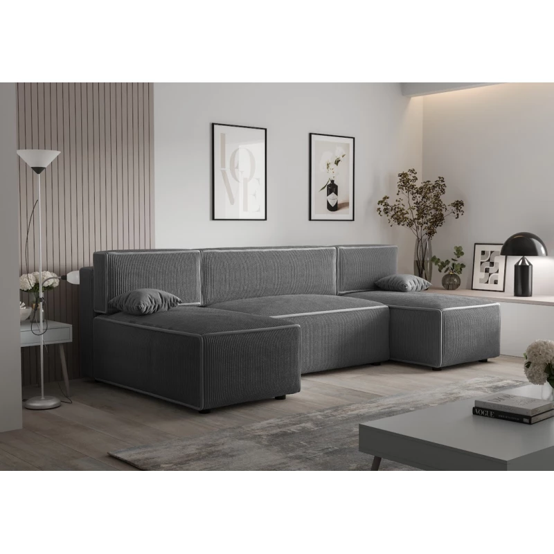 Couchgarnitur in U-Form RADANA – Grau