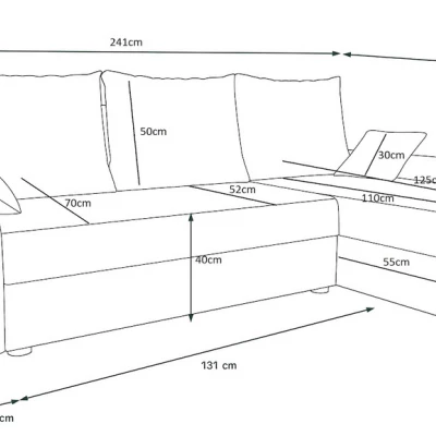 Ecksofa DAGMAR – Grün