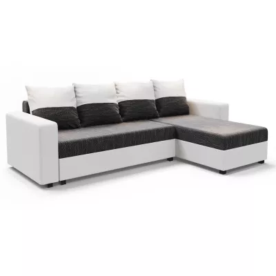 Ecksofa ANNIE 1 – Grau/Weiß