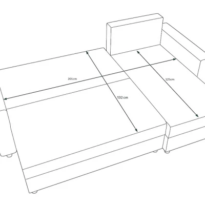 Ecksofa ANNIE 1 – Grau/Weiß