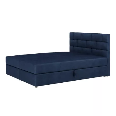 Boxspringbett mit Stauraum WALLY COMFORT – 140x200, Blau