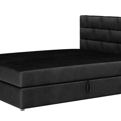 Boxspringbett mit Stauraum WALLY COMFORT – 200x200, Schwarz