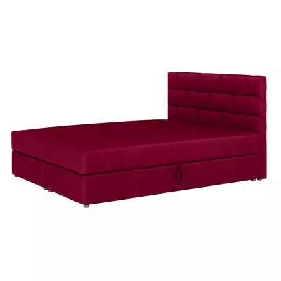 Boxspringbett mit Stauraum WALLY – 200x200, Rot