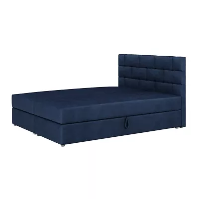 Boxspringbett mit Stauraum WALLY – 200x200, Blau