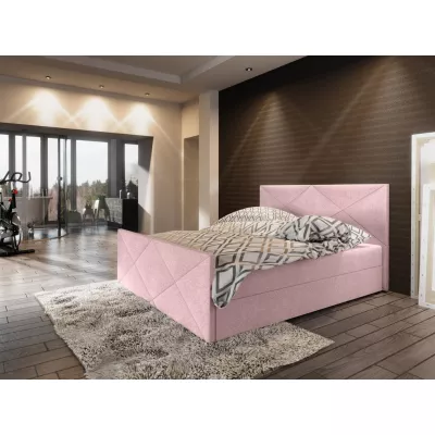 Boxspring-Doppelbett VASILISA COMFORT 4 – 140x200, Rosa