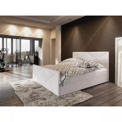 Boxspring-Doppelbett VASILISA COMFORT 4 – 200x200, Beige