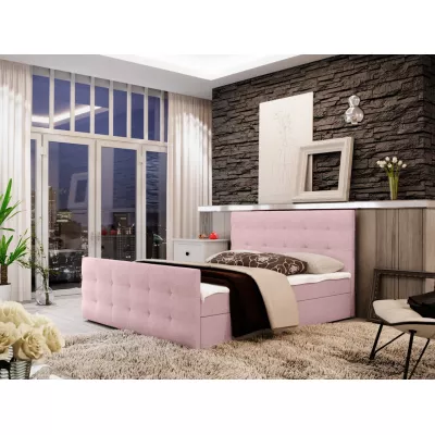 Boxspring-Doppelbett VASILISA 2 – 140x200, Rosa