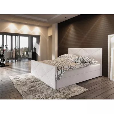 Boxspring-Doppelbett VASILISA 4 – 200x200, Beige