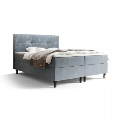 Boxspringbett mit Stauraum DORINA COMFORT – 200x200, Blau