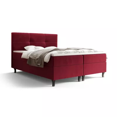 Boxspringbett mit Stauraum DORINA COMFORT – 200x200, Rot