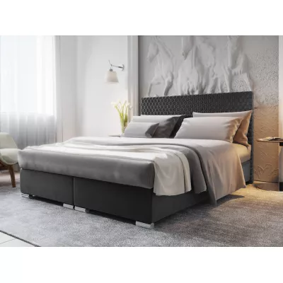 Polsterdoppelbett HENIO COMFORT – 140x200, hellgrau