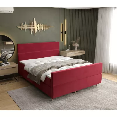 Boxspringbett ANGELES PLUS COMFORT – 140x200, Rot