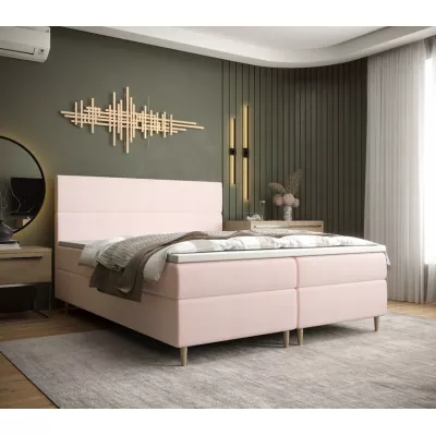 Boxspringbett ANGELES COMFORT – 140x200, Rosa