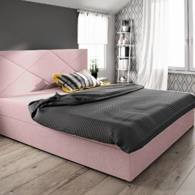 Ehebett mit Stauraum STIG COMFORT 4 – 200x200, rosa