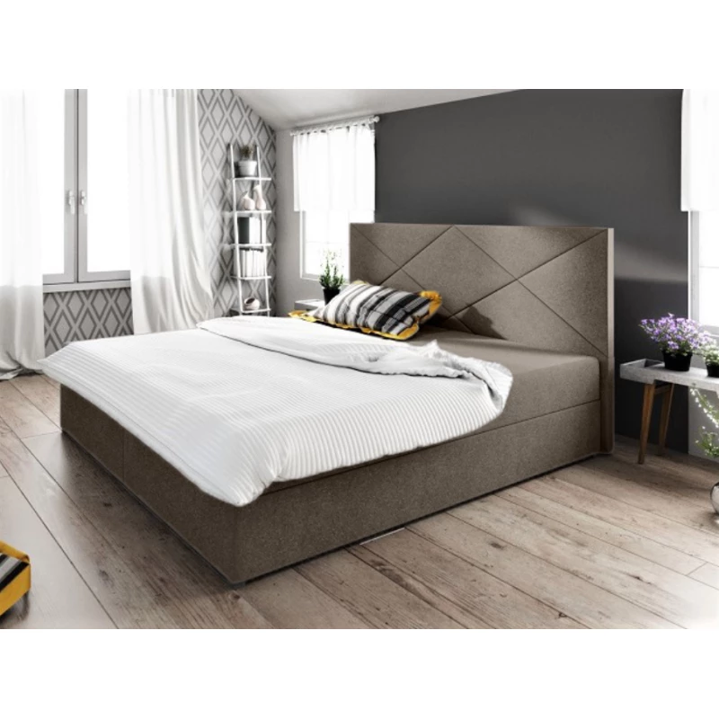 Ehebett mit Stauraum STIG COMFORT 4 – 200x200, hellbraun